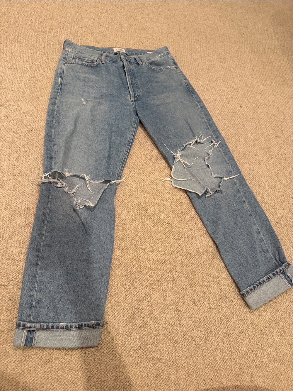 Citizens of Humanity Charlotte Light Blue Distressed Women's Jeans